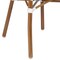 Flash Furniture Lourdes Thonet French Bistro Stacking Chair w/Arms, White/Gray PE Rattan/Bamboo Print Alum Frame SDA-AD642002A-WHGY-NAT-GG - alternate 8